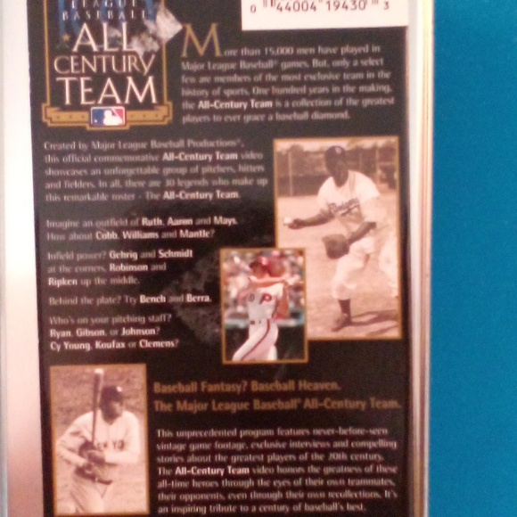 Major League Baseball " The All Century Team" The Official Video! - Picture 3 of 6